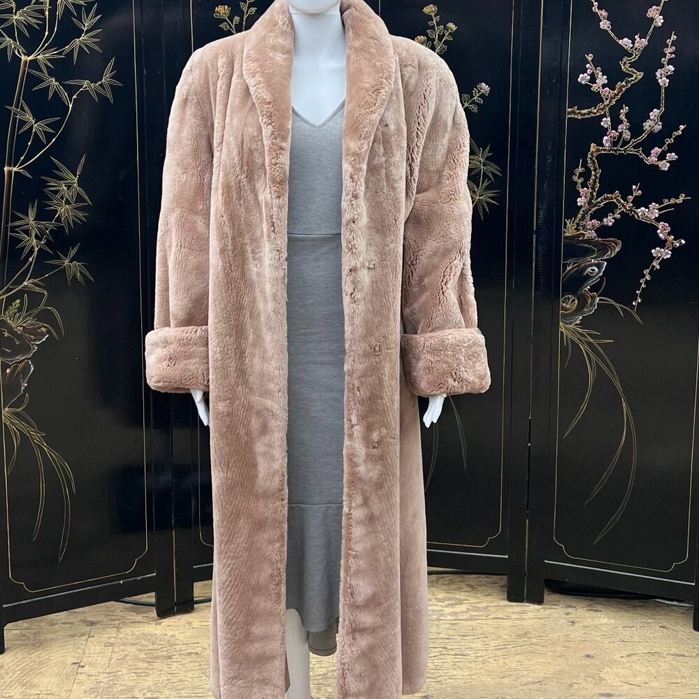 1989 Furs By Robert Vintage Luxurious Full Length Genuine Sheared Beaver Coat